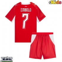 Switzerland Breel Embolo #7 Replica Home Minikit World Cup 2026 Short Sleeve (+ pants)